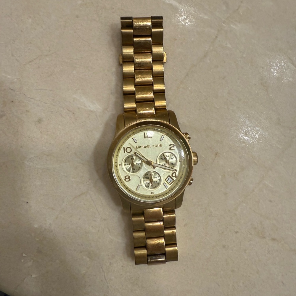 Michael Kors Gold-Tone Chronograph Watch